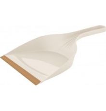 Совок Spin&Clean Wood, с кромкой, сливочный/бук