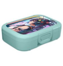 Ланч-бокс 0,85л с декором Аниме (зеленый)