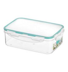 Контейнер для продуктов Модена прямоугольный 1,5л с защелками (бесцветный)