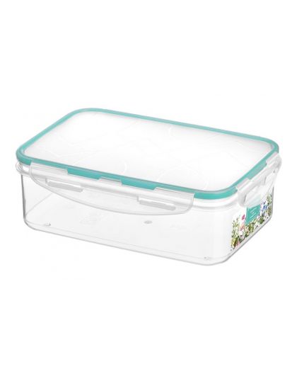 Контейнер для продуктов Модена прямоугольный 1,5л с защелками (бесцветный)