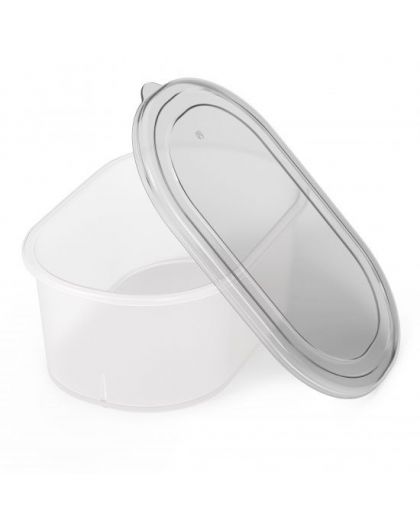 Ёмкость для СВЧ овальная 1,5л. Тонированная