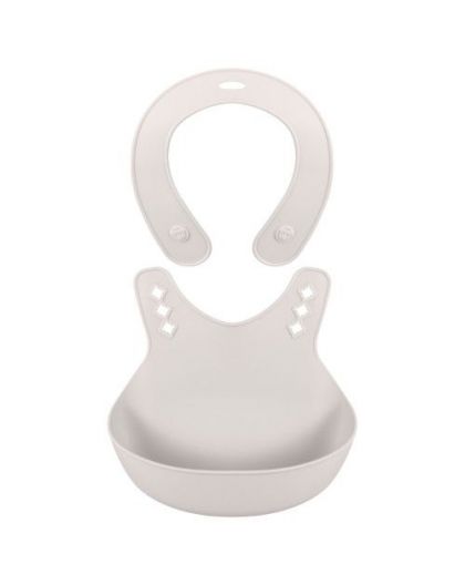 Нагрудник детский с декором 280х216х50мм Светло-бежевый