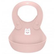 Нагрудник детский с декором 280х216х50мм Розовый