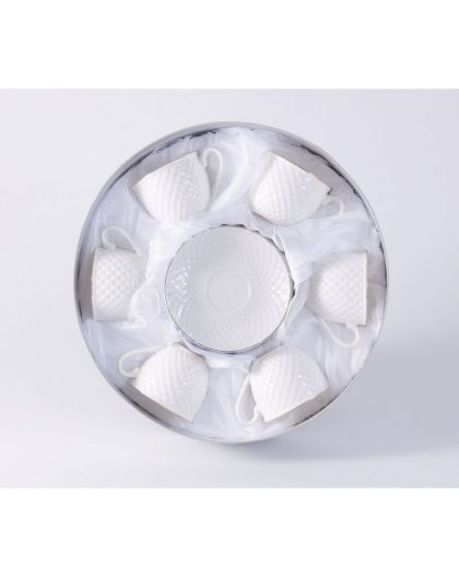 Набор чайный 12 предметов круглая коробка 230 мл