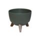 Кашпо ROMA ECO recycled Jumper на ножках d24, h19 см 5,1л серо-зеленый (szarozielony)