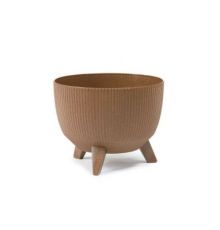 Кашпо ROMA ECO wood Jumper на ножках d24, h19 см 5,1л натуральное дерево (naturalne drewno)