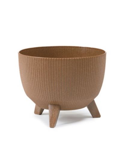 Кашпо ROMA ECO wood Jumper на ножках d24, h19 см 5,1л натуральное дерево (naturalne drewno)