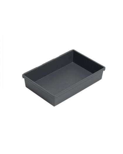 Лоток для хранения широкий 240х160х50 (серый)