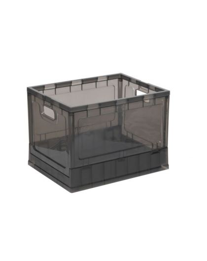 Ящик складной на колесах с крышкой (графит)