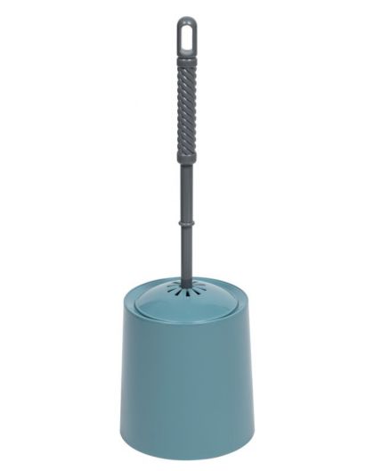 Набор для WC круглый (бирюзово-синий)