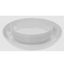 Набор тарелок 8 шт.(d255мм 2 шт + d185мм 6шт) (белый)
