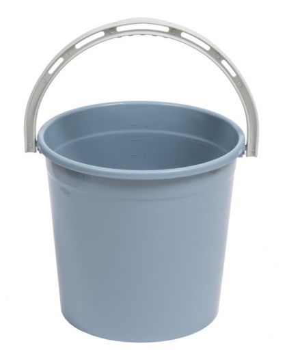 Ведро 10л без крышки (серо-синий)
