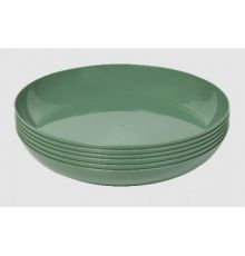 Тарелка круглая d205мм 6 шт. (темно-зелёный)