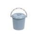 Ведро 10л с крышкой (серо-синий)