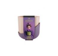 Кашпо Лаура (1,6л) Цв. Пудровый/Сливовый (Арт. КШ-0068)