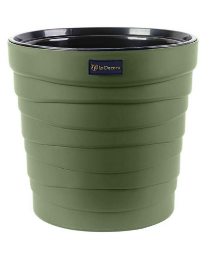 Кашпо Бархан (12л) Цв. Тёплая хвоя (Арт. КШ-1308)