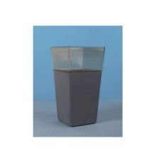 Кашпо АСТРА 1,8л d13,5 h26см с фитильным поливом, прозрачный