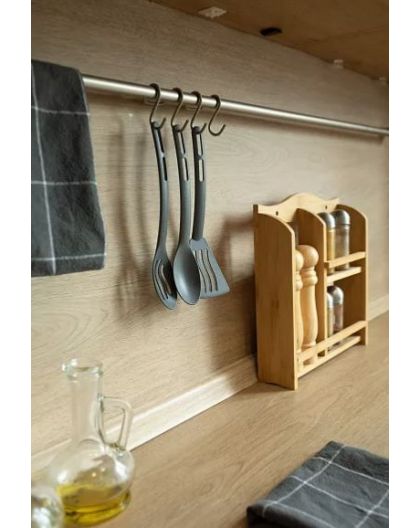 Набор кухонных принадлежностей из 3 предметов Granite (серый) 24,5х6,5х4,5см
