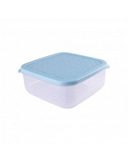 Контейнер квадратный  Flexo 2,7л (голубой) 20х20х9см