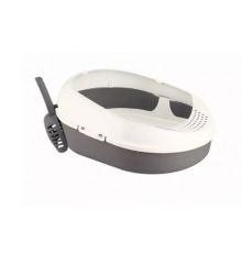 Комплект для кошек: лоток с сеткой и совком Cosmo (серый) 51,9х37,8х21,3см