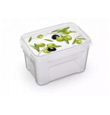 Контейнер прямоугольный для СВЧ Fresh олива 1,1л 16,5х11,6х9,5см