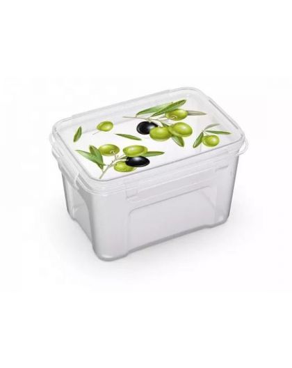 Контейнер прямоугольный для СВЧ Fresh олива 1,1л 16,5х11,6х9,5см