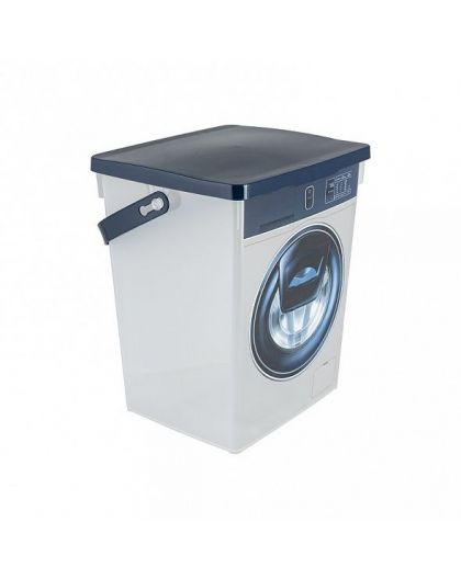 Контейнер для стирального порошка 5л (белый) 19,6х16,7х23см