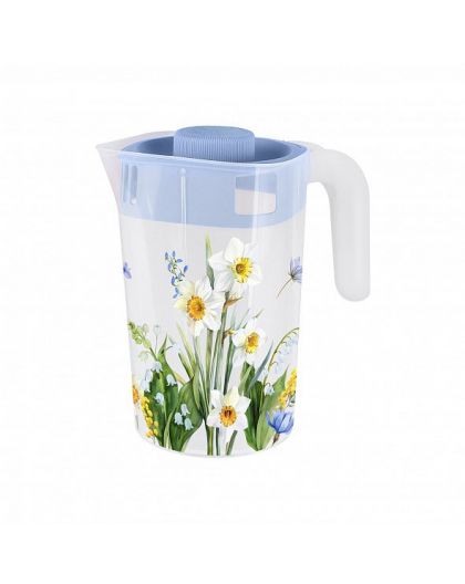 Кувшин с крышкой Весенний сад 2л 21х14,5х21см