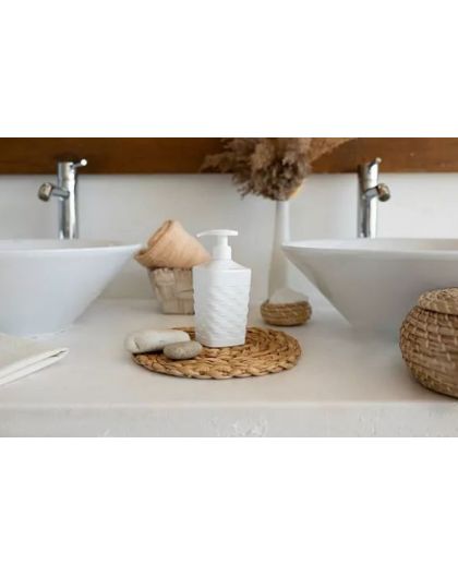 Диспенсер для жидкого мыла Reef (белый) 7,8х7,8х16,5см