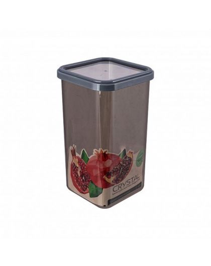 Банка для сыпучих продуктов Crystal 1,6л 11,2х11,2х19,3см