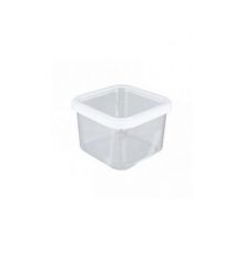Банка для сыпучих продуктов Cubbo scandi 0,6л (белый) 11,2х11,2х8см