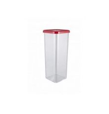 Банка для сыпучих продуктов 2,2л Cubbo (красный) 11,2х11,2х26,5см
