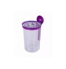Банка для сыпучих продуктов с ложкой Lavender 0,7л 11х9,5х14,3см