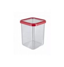 Банка для сыпучих продуктов 1,2л Cubbo (красный) 11,2х11,2х14,5см