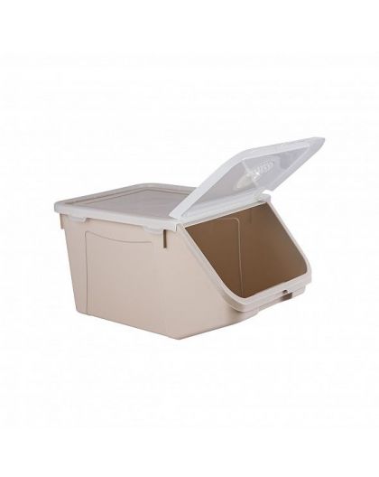 Контейнер для овощей 9л (бежевый) 34х22,7х17,8см