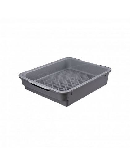 Лоток для кошачьего туалета с сеткой Lapki 38х30х8см