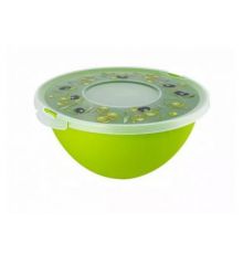 Миска с крышкой Fresh олива 4л 29х27,8х13,3см