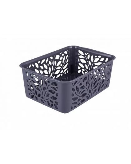 Корзина Leaves 4л (серый) 25,8х18,6х10см