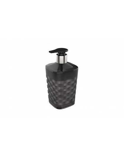 Диспенсер для жидкого мыла Glam (графит) 7,8х7,8х16,5см