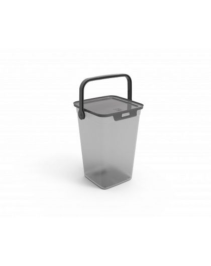 Контейнер для стирального порошка Smart 8,5л (прозрачный) 23,5х22х31,5см