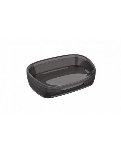 Мыльница Glam (графит) 12,6х8,6х2,9см