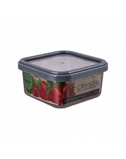 Банка для сыпучих продуктов Crystal 0,4л 11,2х11,2х6см