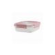 Контейнер герметичный 0,8л Butterfly Light (розовый) 15,6х15,6х5,8см
