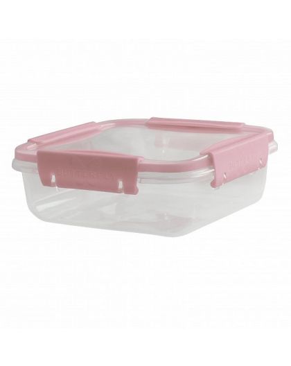 Контейнер герметичный 0,8л Butterfly Light (розовый) 15,6х15,6х5,8см