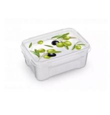 Контейнер прямоугольный для СВЧ Fresh олива 0,75л 16,5х11,6х6,5см