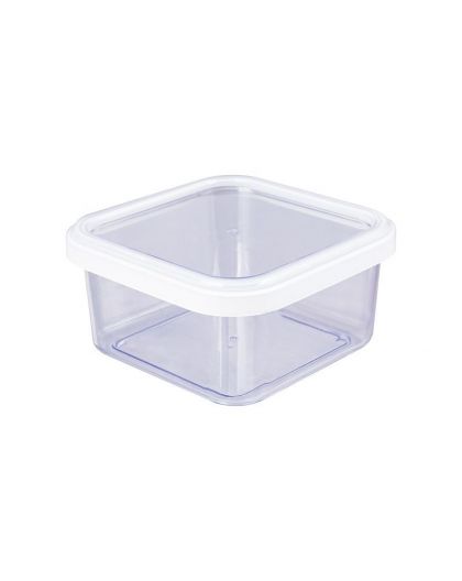 Банка для сыпучих продуктов Cubbo Scandi 0,4л (белый) 11,2х11,2х6см