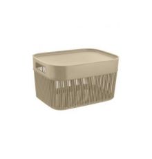 Корзина для хранения Keeplex Дождь с крышкой 12л 34,8х25х19,6см