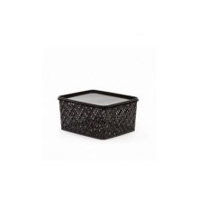 Корзина Плетенка (350х290х175)с крышкой, мокко