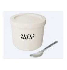 Емкость для сыпучих продуктов 0,75 л Oslo (слоновая кость, сахар)