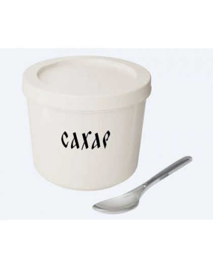 Емкость для сыпучих продуктов 0,75 л Oslo (слоновая кость, сахар)